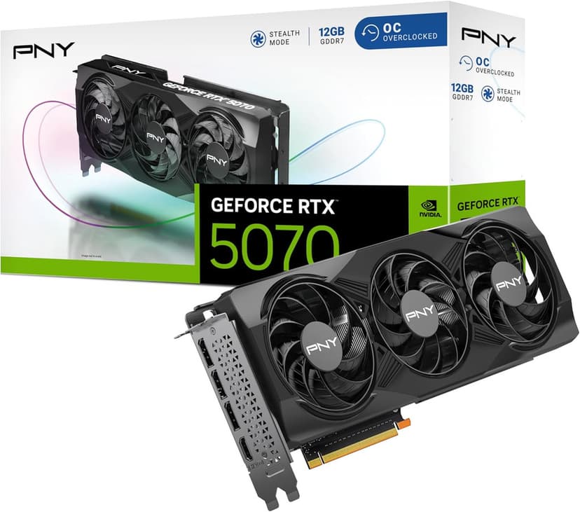PNY GeForce RTX 5070 12 Go : Performances Ultimes pour Gamers