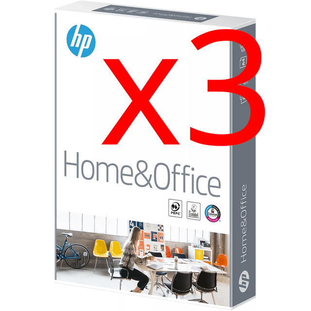 Lot de 3 ramettes de papier A4 80g à 7€ chez HP