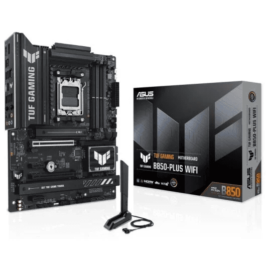 Carte mère Asus TUF B850-Plus AMD AM5 avec Wi-Fi 7 et PCIe 5.0