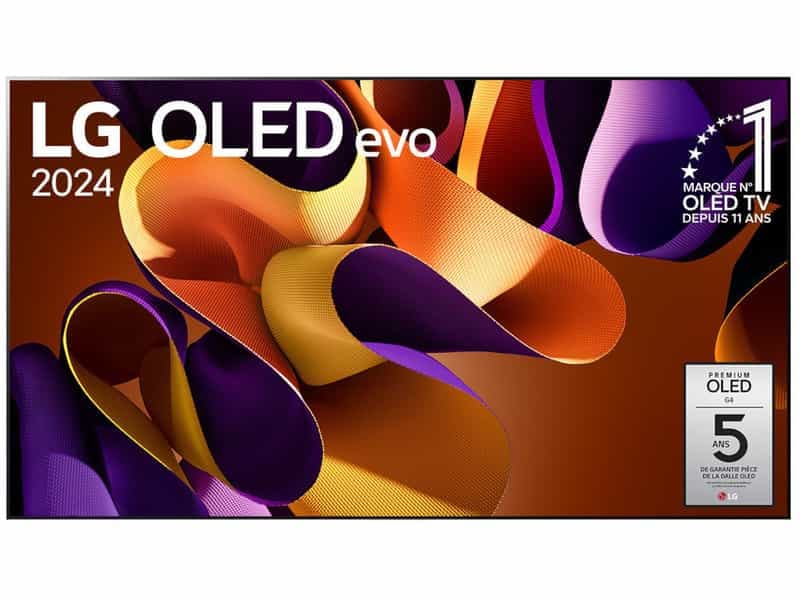 Téléviseur LG 55" OLED55G4 - Qualité OLED Evo et 4K UHD