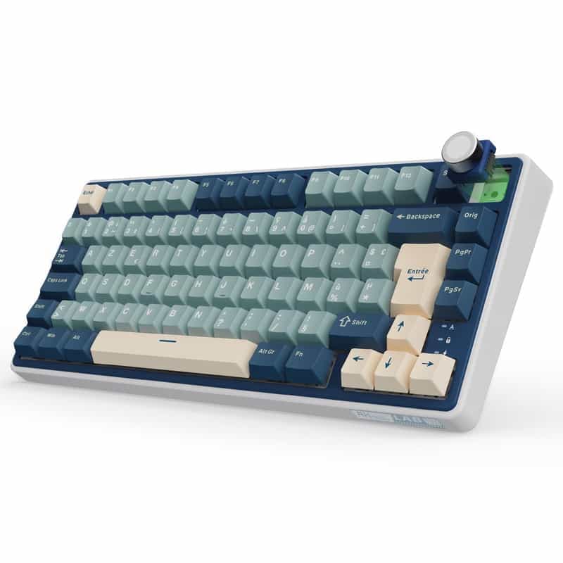 Clavier Gaming sans Fil RK ROYAL KLUDGE R75 - Mécanique RGB TKL 75% avec Switchs Crémeux