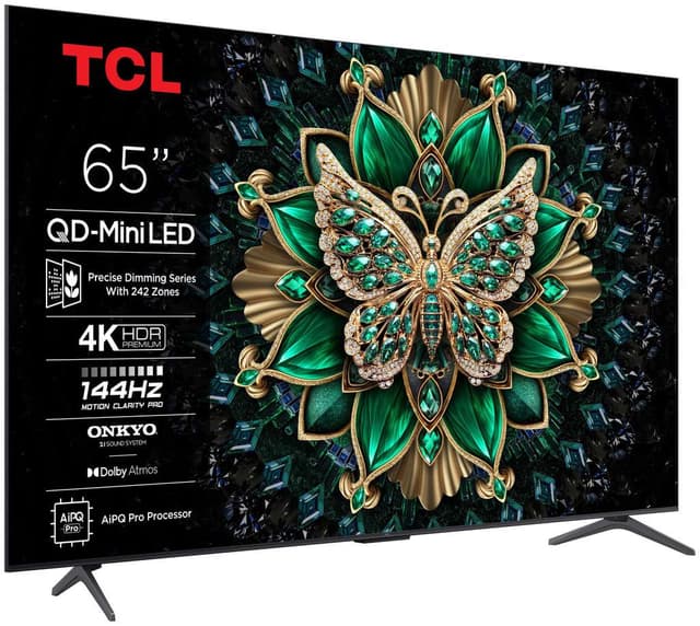Code promo - TV 65" TCL 65C61K Mini-LED 4K 144Hz à 97,50€