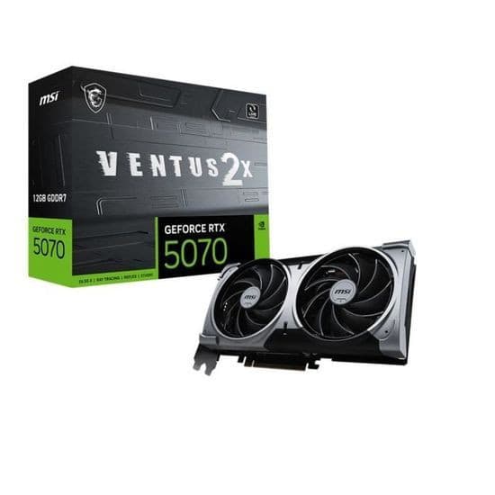 Code promo - Offre exceptionnelle : Carte graphique MSI GeForce RTX 5070 12G Ventus 2X OC