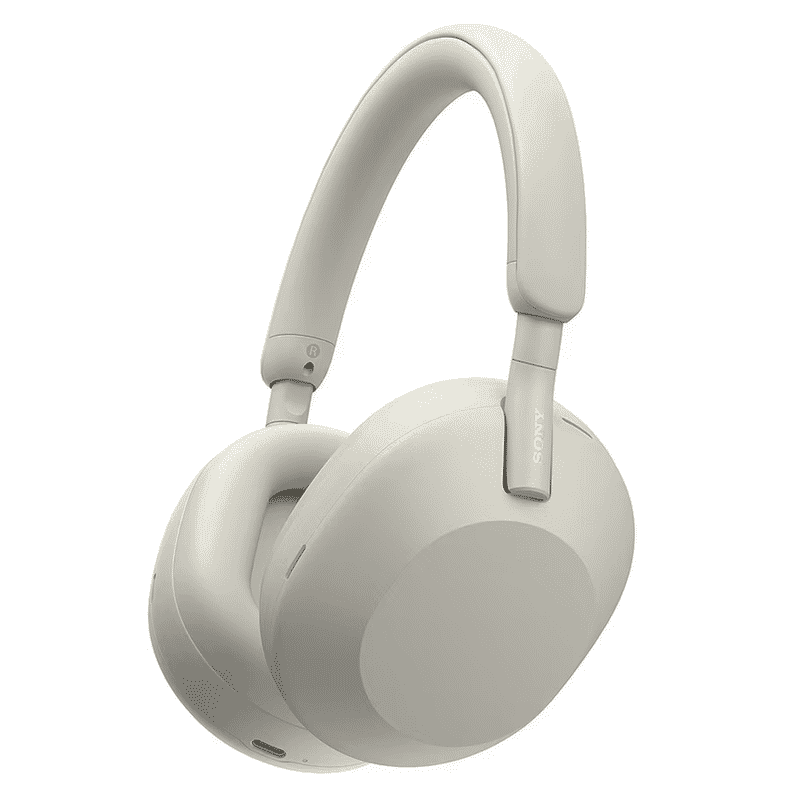 Écouteurs Sony WH-1000XM5 - Réduction de bruit active, couleur Argent