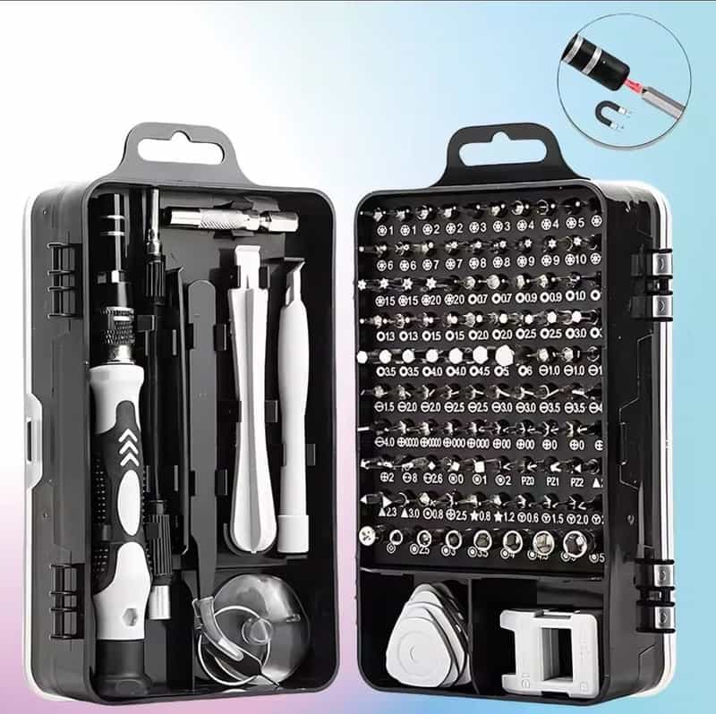 🔧 Kit d'outils de précision 115 en 1 pour les bricoleurs avertis!