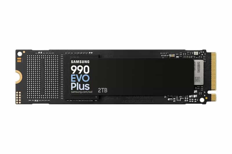 Code promo - SSD interne Samsung 990 EVO Plus, 2 To, NVMe 2.0, PCIe 4.0 x4/5.0 x2, jusqu'à 7250 Mo/s