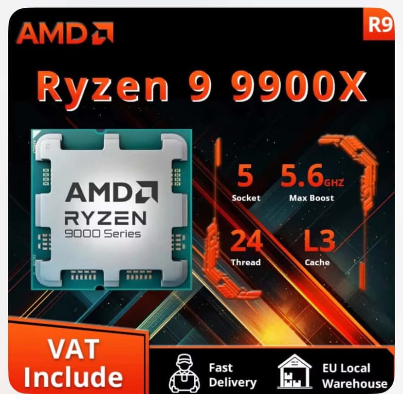Code promo - Ryzen 9 9900X : 12 cœurs, performance ultime en DDR5