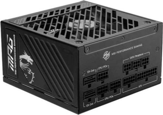 Alimentation PC MSI ATX 1000W 80+ Gold Modulaire Noir