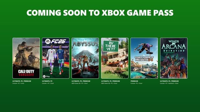 Nouveautés Xbox Game Pass : Tony Hawk, COD Vanguard et plus