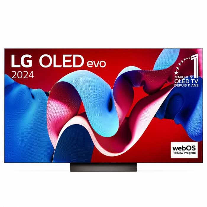 Téléviseur LG OLED65C4 65" OLED Evo 2024 - 4K, Hz Motion OLED 144, HDMI 2.1, HDR10 Pro