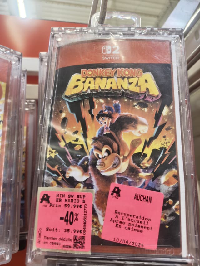 Donkey Kong Bananza à prix réduit chez Auchan Chambray