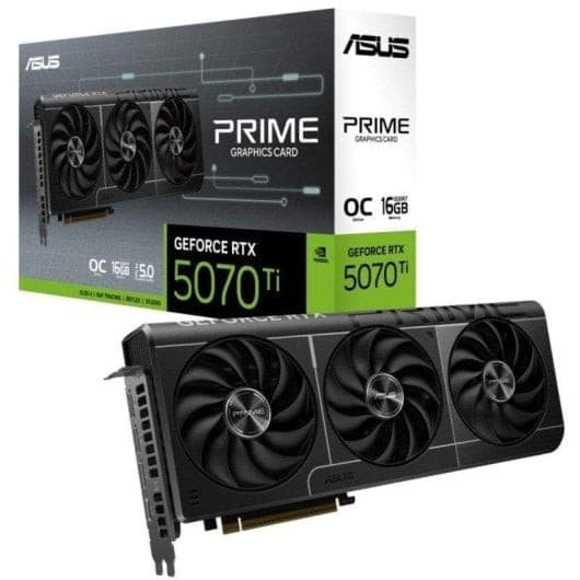 ASUS PRIME GeForce RTX 5070 Ti OC 16 Go GDDR7 : performances et IA