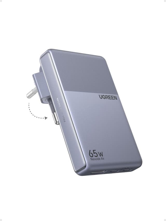 Chargeur UGREEN Nexode Air Slim 65W : 3 ports GaN ultra-compact