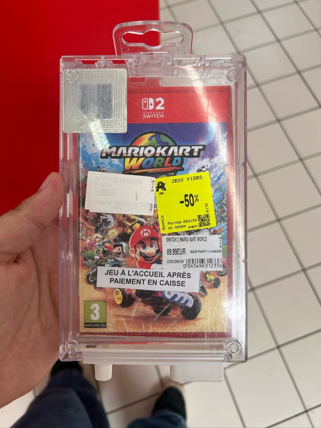 Mario Kart World Switch 2 à prix réduit chez Auchan St-Herblain