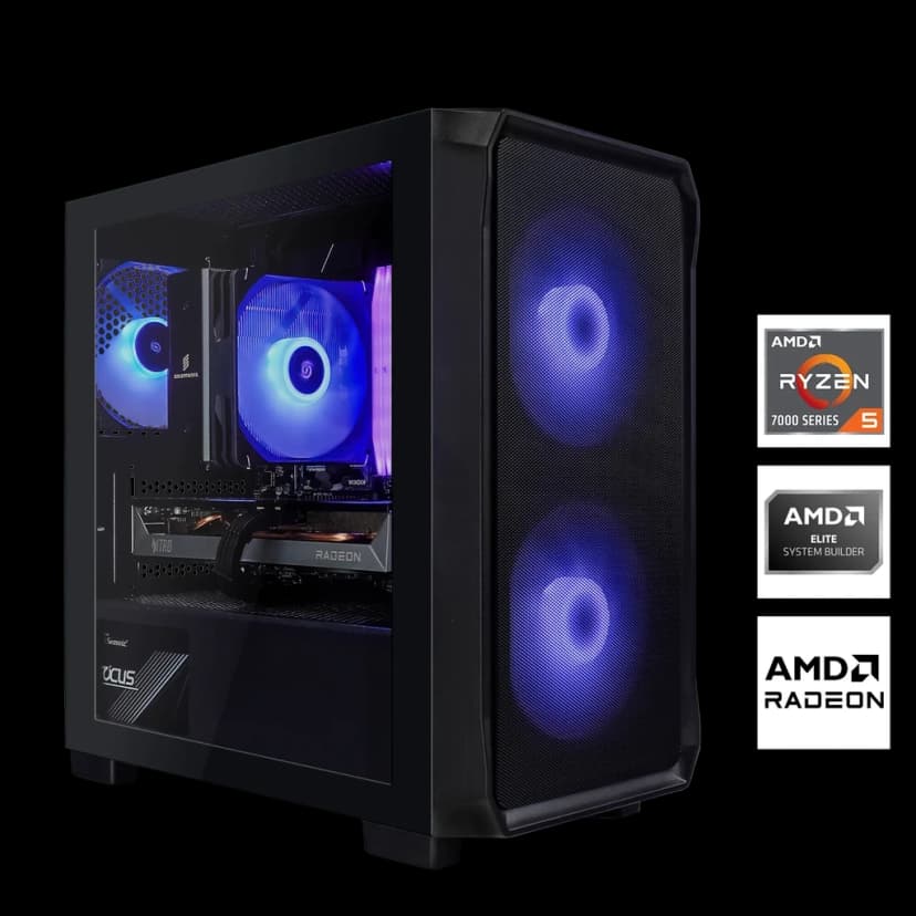 PC gaming AMD Ryzen 7500F - RX 9060 XT 16 Go DDR5