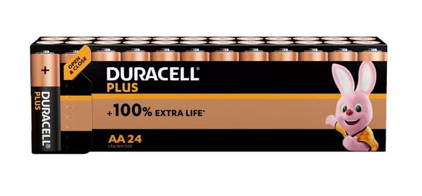 Piles Duracell Plus AA x24 - Retrait en magasin