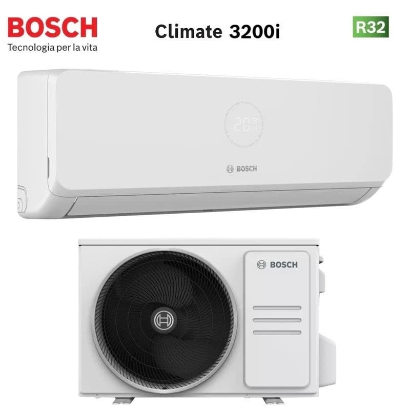 Climatiseur Bosch Climate 3200i 12000 BTU - Efficacité A++/A+, Wi-Fi optionnel