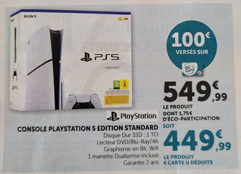PS5 à prix réduit avec avantage fidélité – Offre limitée