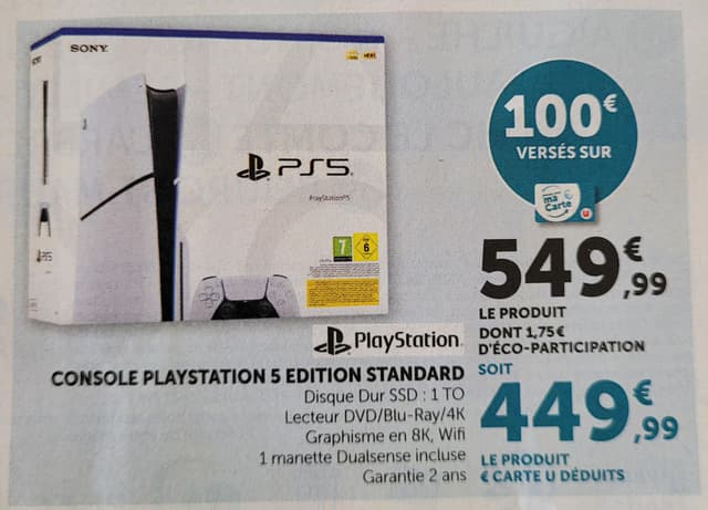PS5 à prix réduit avec avantage fidélité – Offre limitée