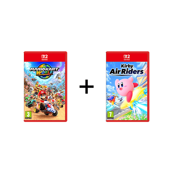 Pack Nintendo Switch : Mario Kart World et Kirby Air Riders