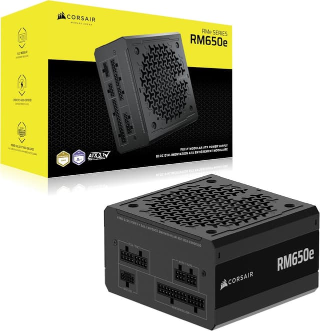 Code promo - Alimentation Corsair RM650e 650W Full Modulaire - ATX 3.1/PCIe 5.1