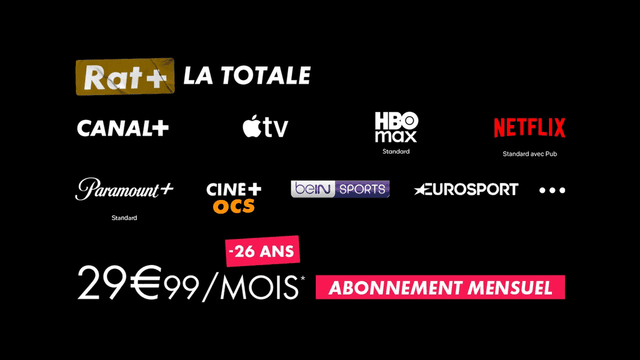 Abonnement RAT+ La Totale pour les moins de 26 ans
