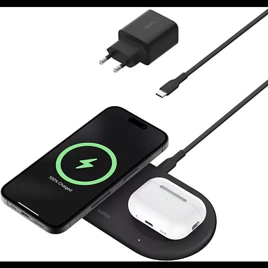 Chargeur sans fil Belkin 15W double socle