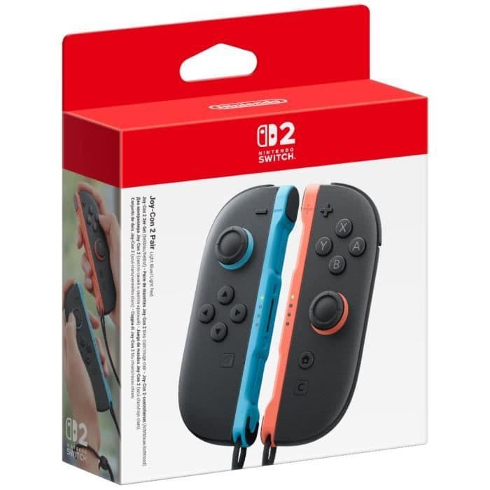 Code promo - Manettes Joy-Con Switch 2 bleu clair & rouge clair à 49,99€ (nouveaux clients)