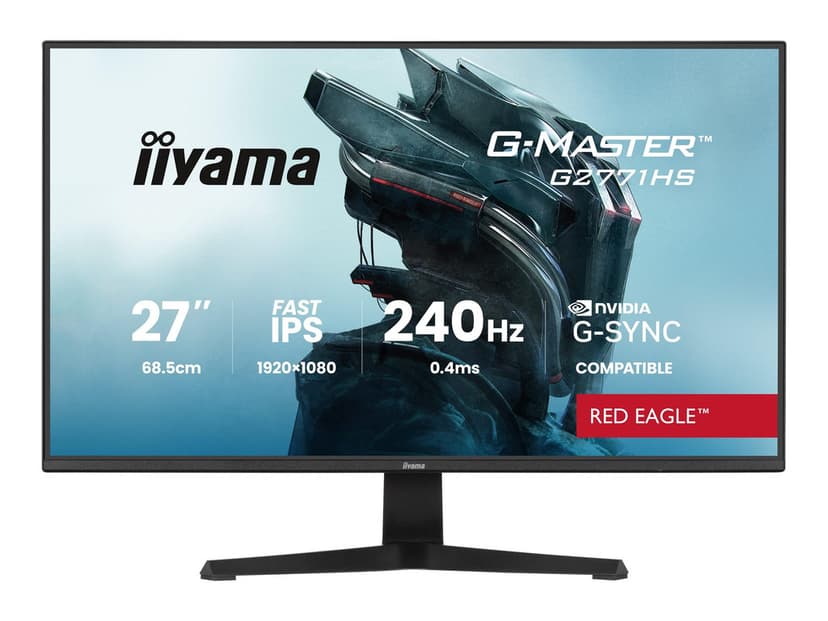 Écran gaming 27" Iiyama Red Eagle G2771HS-B1 - 240Hz, FHD, Fast IPS, G-Sync