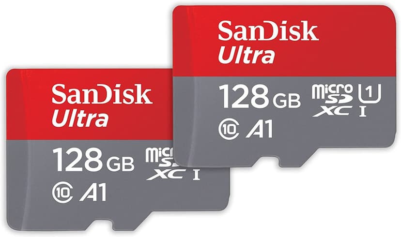Lot de 2 cartes microSD SanDisk Ultra 140 Mo/s avec RescuePRO Deluxe