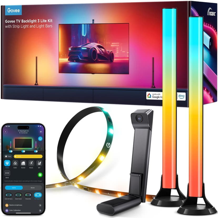 Kit Govee RGBICW TV Backlight 3 Lite : Éclairage Immersion Totale