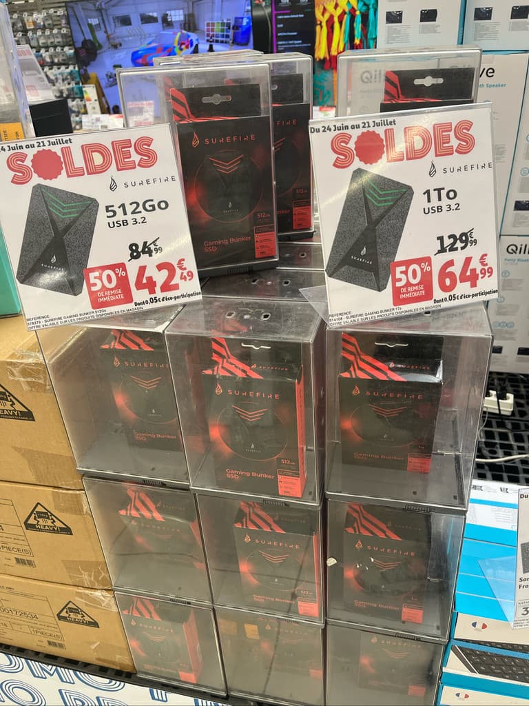 SSD externe 1 To à prix attractif chez Auchan Aubagne