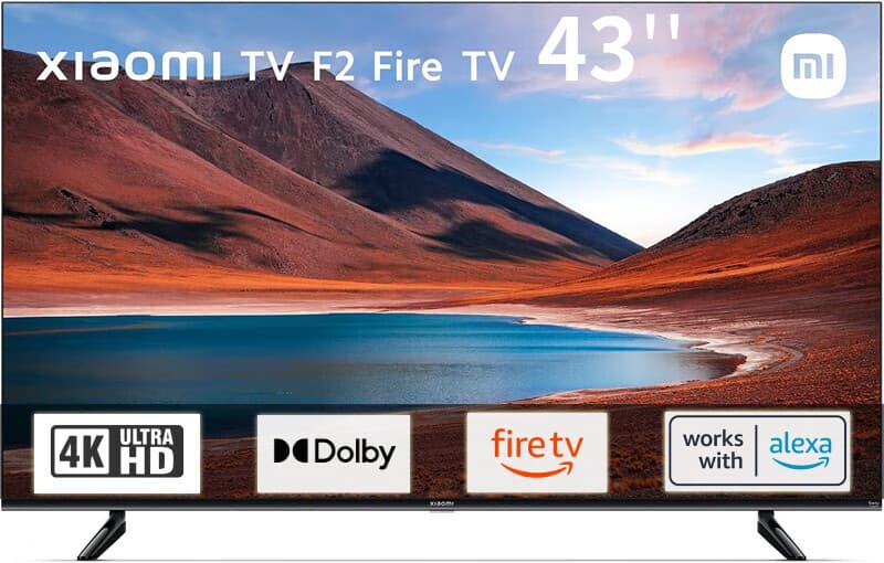Téléviseur Xiaomi Fire TV F2 43 Pouces - Écran LED 4K UHD HDR10, Smart TV