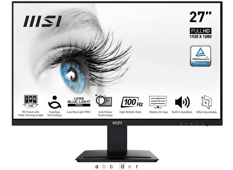 Ecran PC 27" Msi PRO MP273A - Performances et immersion ultimes đź’»