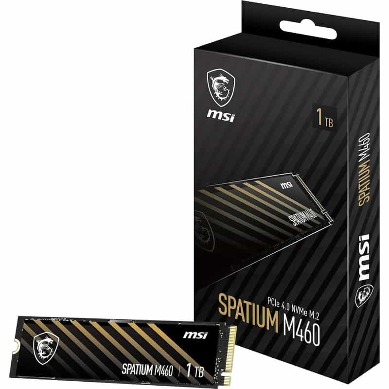 SSD MSI Spatium M460 NVMe M.2 - 1 To