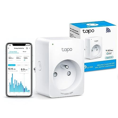 Prise intelligente WiFi Tapo avec gestion de la consommation - Modèle P110 (1 unité)