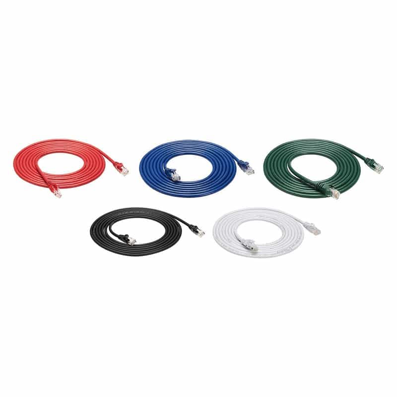 Lot de 5 câbles Ethernet Cat 6 Amazon Basics - 5 x 3m