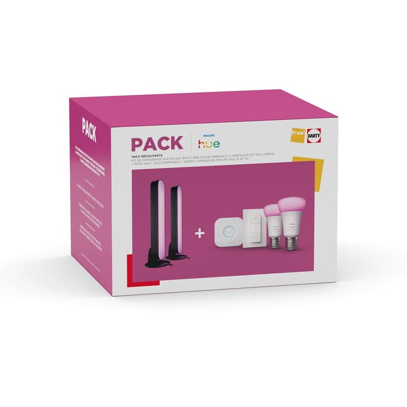 Kit Philips Hue Ambiance avec Pont et Barres Lumineuses