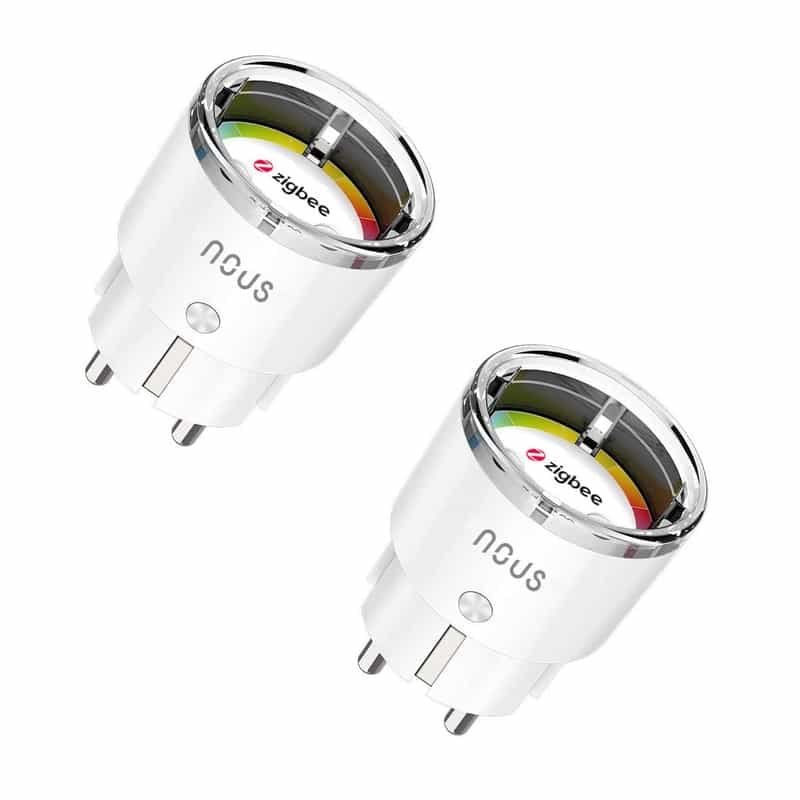 Lot de 2 prises connectées Zigbee NOUS pour une maison intelligente