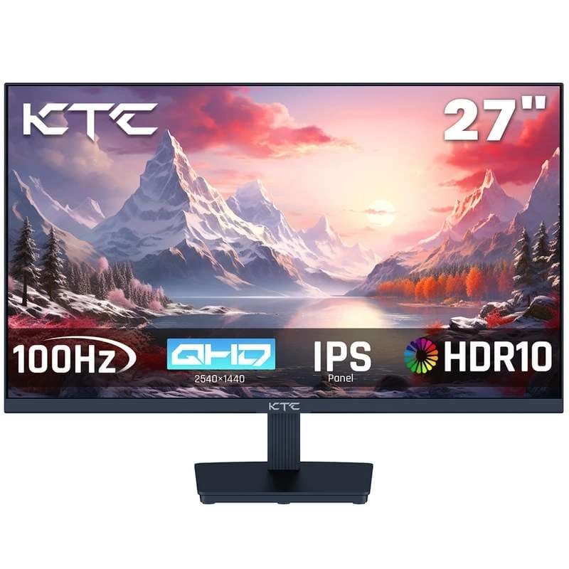 Ecran PC 27" KTC H27T27 - QHD, IPS, 100 Hz, 1ms, excellent rapport qualité-prix