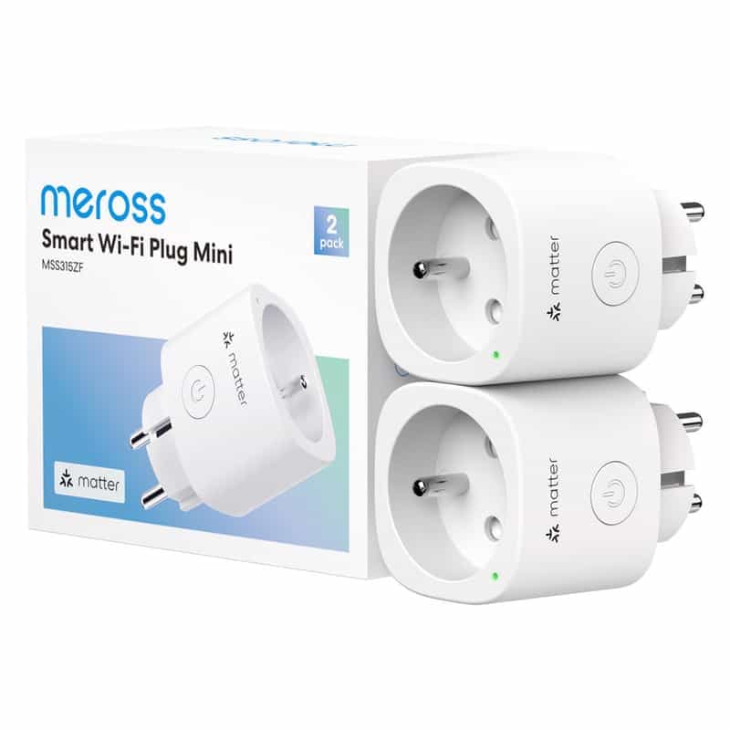 Prise Intelligente Meross 16A avec Mesure d'Énergie - Compatible Matter FR