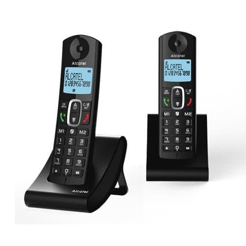 Ensemble de 2 téléphones fixes sans fil Alcatel F685 Duo sans répondeur avec une offre de remboursement de 10€