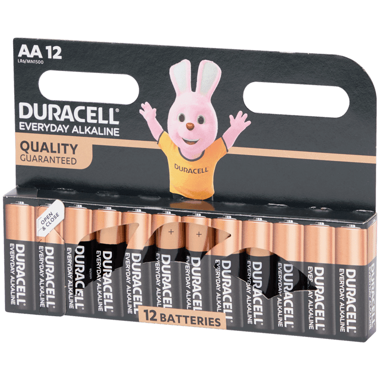 Lot de 12 Piles Duracell AA ou AAA đ