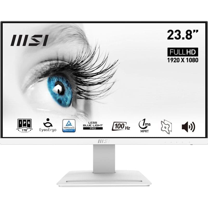 🚀 **Écran PC MSI PRO MP243XW 23,8" - IPS Full HD, 100 Hz, 1 ms (MPRT) / 4 ms (GTG)** 🖥️✨
Idéal pour le travail, le gaming et le streaming avec une clarté exceptionnelle et une ergonomie optimale ! 💡🎮