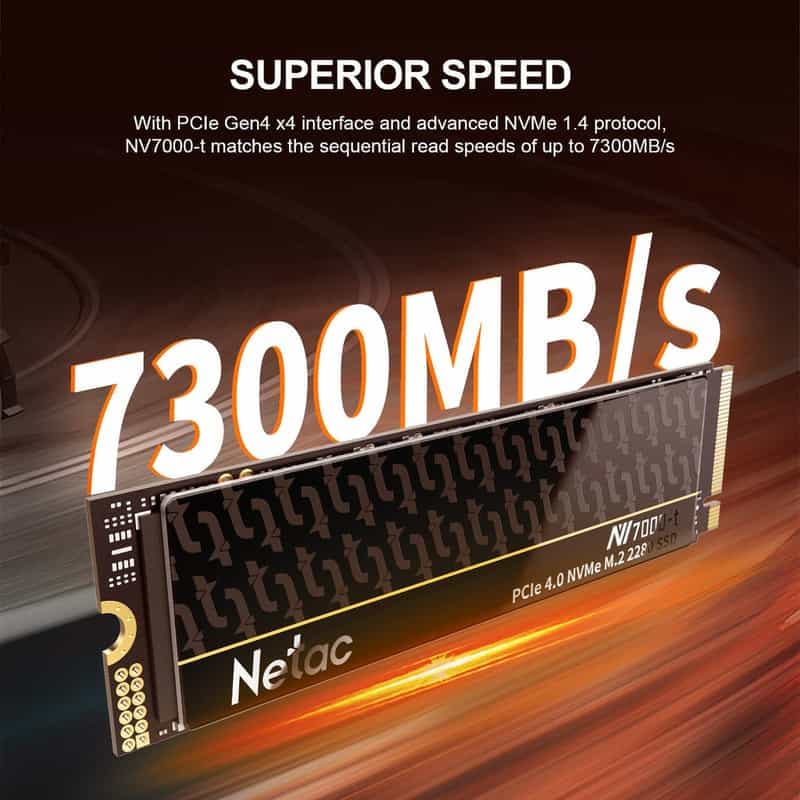 SSD Ultra-Rapide M.2 NVMe Netac NV7000-t 2To - Compatible PS5 ⚡🎮