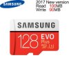 Samsung 128 GB MAX R 100 MB/S W 60 MB/S Mémoire MicroSD 128G Carte EVO PLUS C10 TF Cartes U3 Flash