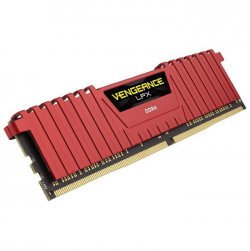 CORSAIR Mémoire PC DDR4 - Vengeance LPX 8 Go (1 x 8 Go) - 2400 MHz - CAS 14 - Rouge (CMK8GX4M1A2400C14R)