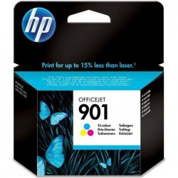 HP 901 Cartouche d'encre trois couleurs authentique (CC656AE) pour HP OfficeJet 4500/J4580/J4680