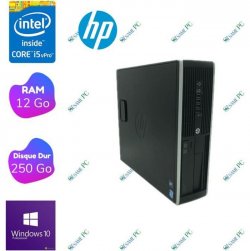 HP Elite 8200 - Intel Core i5 2500 3.30 GHz - RAM 12 Go -  250Go HDD - DVD-RW -  Windows 10 Pro