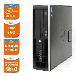 ordinateur de bureau HP elite 8200 core I5 8go ram 250 go disque dur,pc de bureau reconditionné, windows 7
